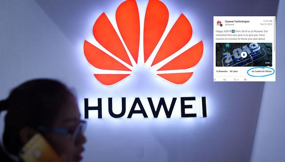 Huawei sancionó a dos de sus empleados por enviar mensaje en Twitter con un IPhone