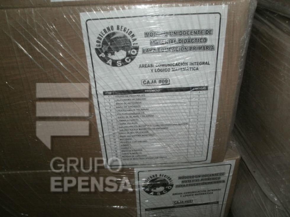 Más de 500 cajas de material didáctico son almacenadas desde el 2010