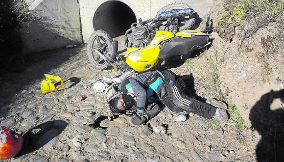 Policiales: ​Motociclista muere al despistar su vehículo en las afueras de Ayaviri