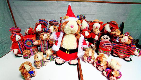 Cuyes navideños de artesana huancaína son la sensación en ventas