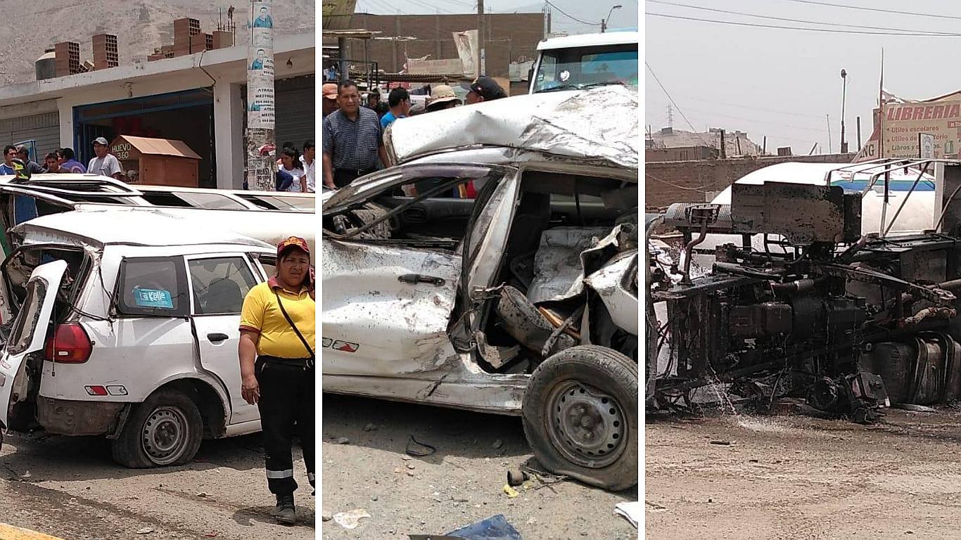 Un muerto y ocho heridos tras accidente con camión cisterna en Lurigancho-Chosica (VIDEO) 