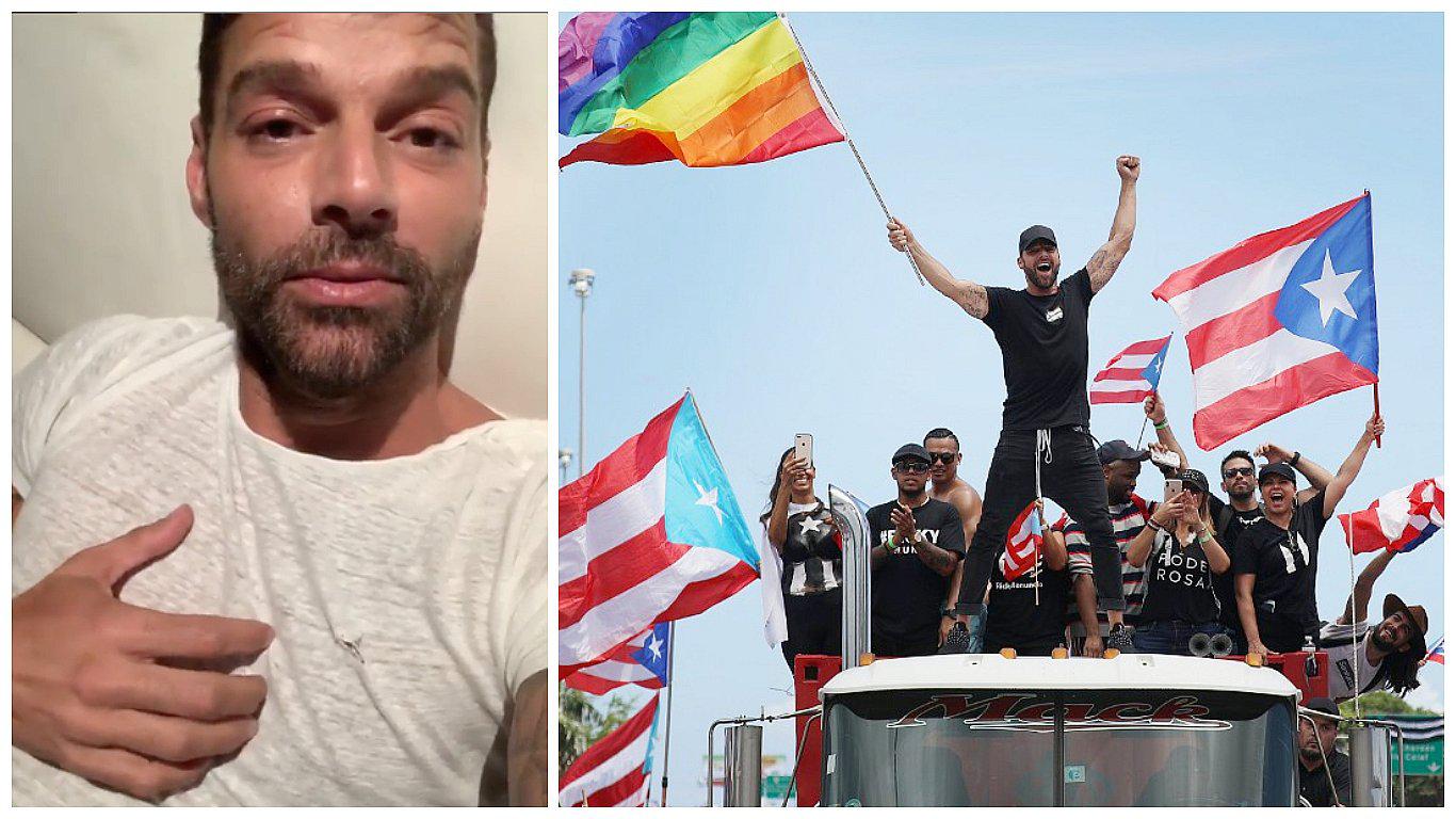 Ricky Martin tras la renuncia de Ricardo Rosselló: "Puerto Rico lo hicimos y sin armas" (VIDEO)