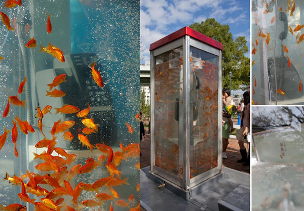 Así reciclan las cabinas telefónicas en Japón (FOTOS)