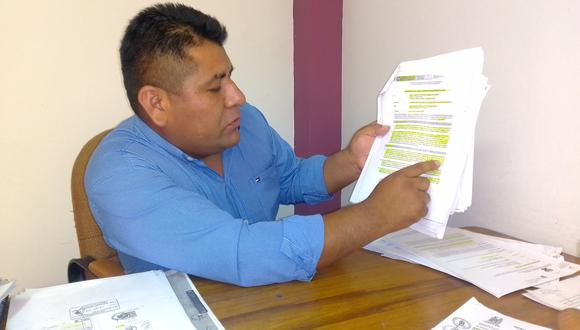 Regidor Juan Llanqui Ticona expone gastos efectuados por el funcionario. (Foto: Archivo GEC)