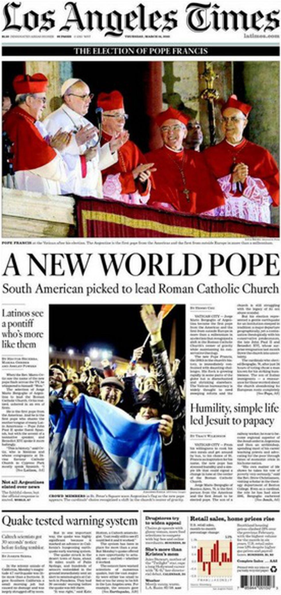 (FOTOS) Papa Francisco: Así informaron diarios de América