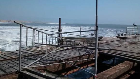 La Libertad: Muelle de Pacasmayo soportó fuerte oleaje