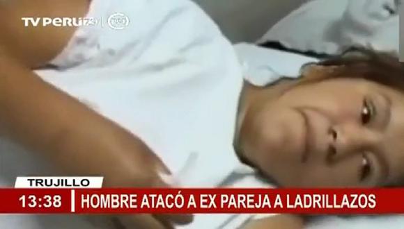 Trujillo: Sujeto agredió a su ex pareja a ladrillazos