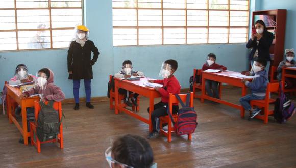 Clases escolares semipresenciales se iniciarán en Cajamarca desde noviembre. (Foto: Ministerio de Educación)