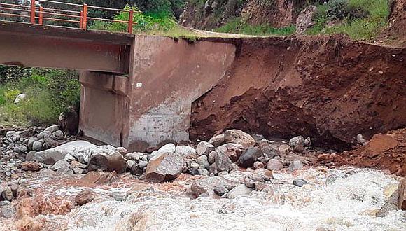 Evalúan situación de puentes carrozables ante incremento de lluvias