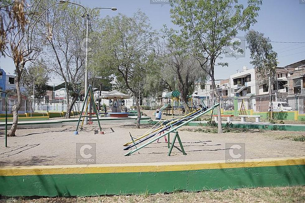 Parques de Paucarpata se secan por falta de atención (FOTOS)