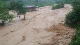 68 viviendas quedaron afectadas tras desborde del río Santa Martha en Huánuco