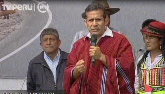 Ollanta Humala pide armonía: "Si te peleas con tu esposa, te van a pegar"
