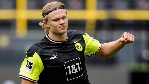 Erling Haaland volvió a lesionarse en Borussia Dortmund. (Foto: AFP)
