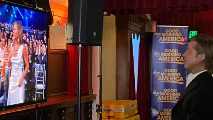 Brad Pitt y Jennifer Aniston se reencontraron en la gala de los SAG Awards 2020. (Foto: Twitter)
