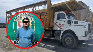 Policía detiene a sujeto que conducía camión robado en Áncash