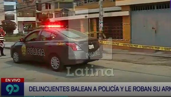 SMP: policía queda herido de bala tras asalto en urbanización Valdiviezo