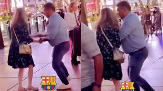 Barcelona: el presidente Joan Laporta fue captado bailando en Las Vegas