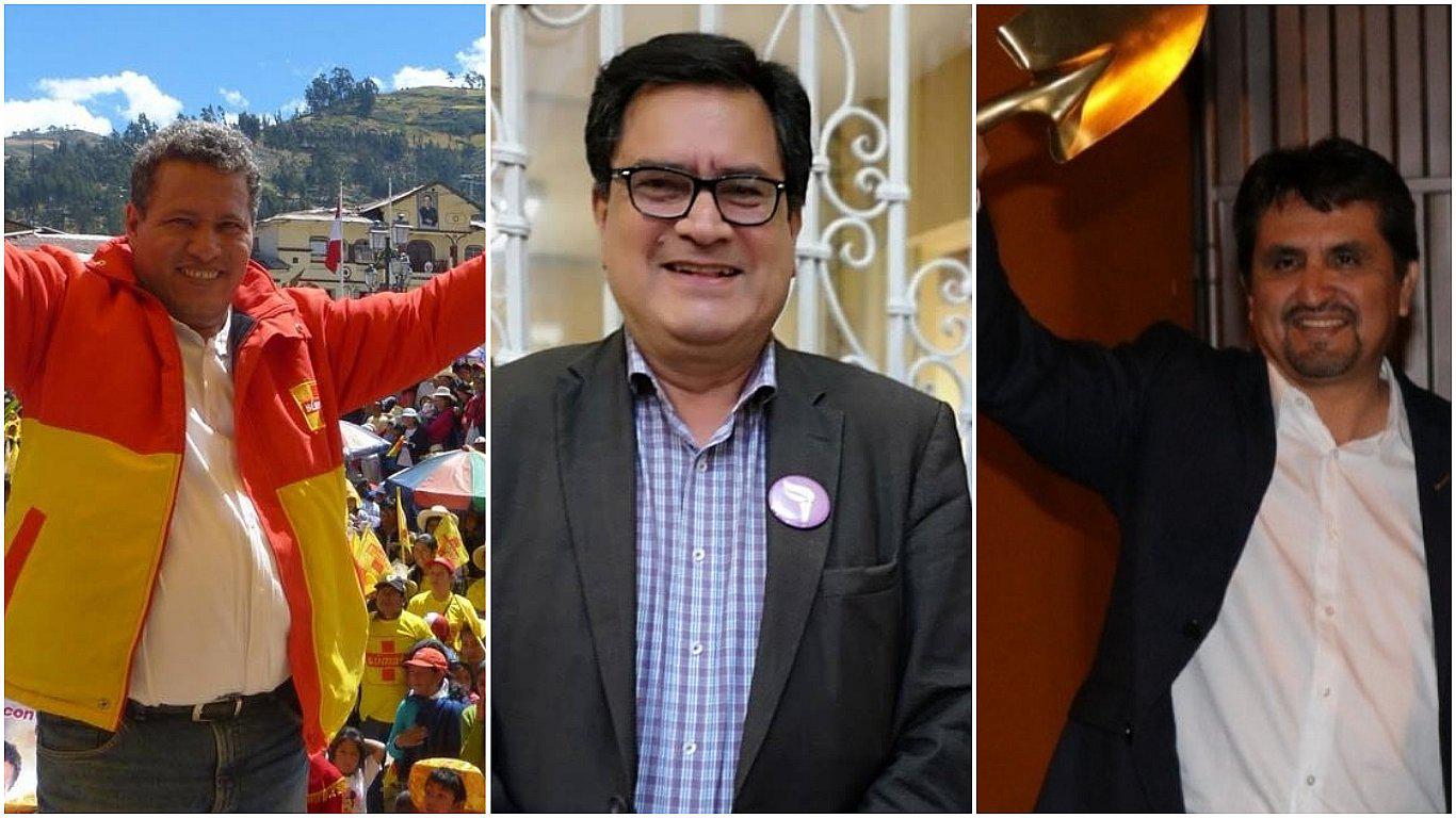 Tres candidatos regionales