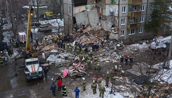 Rusia: Al menos siete muertos por explosión de gas en edificio residencial