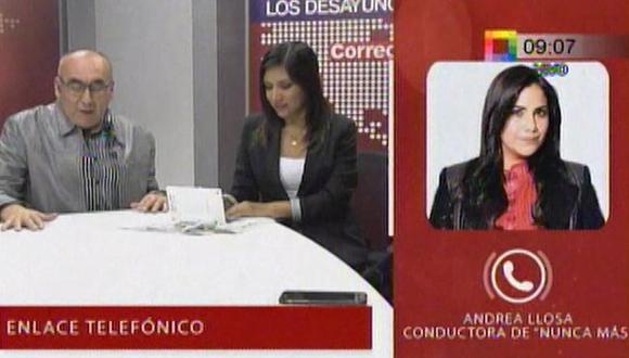 ​Andrea Llosa defiende a Magaly Medina y critica que la saquen en este momento