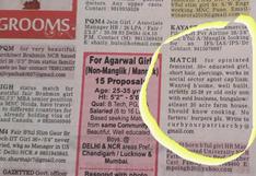 La verdad detrás de curioso anuncio en un periódico de una mujer buscando pareja
