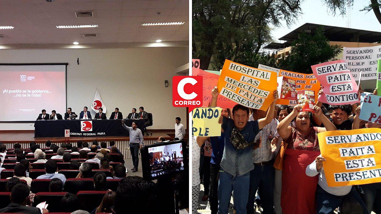 100 días: gobernador regional hace balance de gestión con portátil incluida 