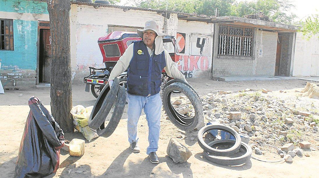 Eliminan criaderos de zancudos en Kilómetro 50