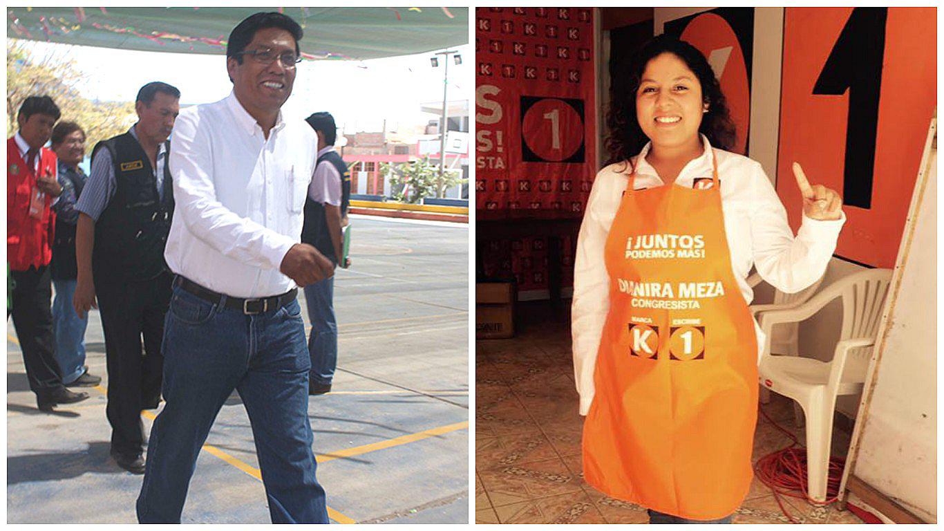 Moquegua: Vicente Zeballos y Dianira Meza son virtuales congresistas