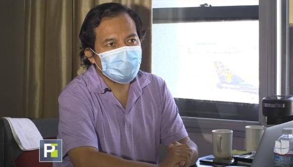 Paul Córdova, El peruano varado en Estados Unidos que lleva meses viviendo en hoteles en medio de la pandemia del coronavirus (Foto: Captura de video / Univisión)