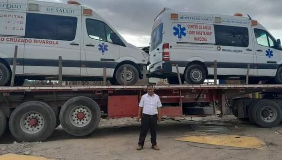 Envían a reparar dos ambulancias inoperativas del Hospital Ricardo Cruzado de Nasca.