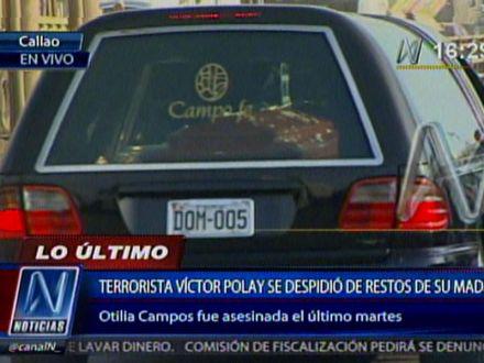 Víctor Polay se despidió de restos de su madre (Video)