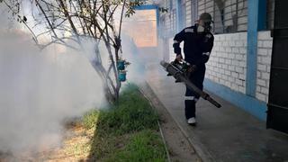 Dengue: Fumigan tres instituciones educativas de La Esperanza