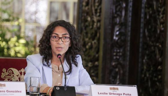 Leslie Urteaga asumió como ministra de Cultura en diciembre de 2022. (Foto: Agencia Andina)