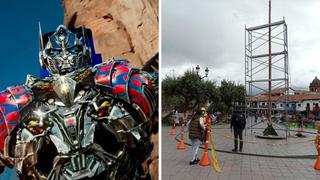 “Transformers 7″: Plaza Mayor de Cusco es remodelada para grabación de persecuciones (FOTOS)