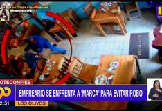 Empresario evita ser robado enfrentándose a delincuente armado en Los Olivos