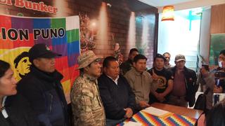 Juliaca: etnocaceristas se suman a protestas y respaldan a Antauro