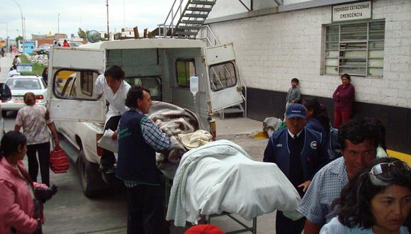 Despiste de camioneta deja dos heridos en La Oroya 