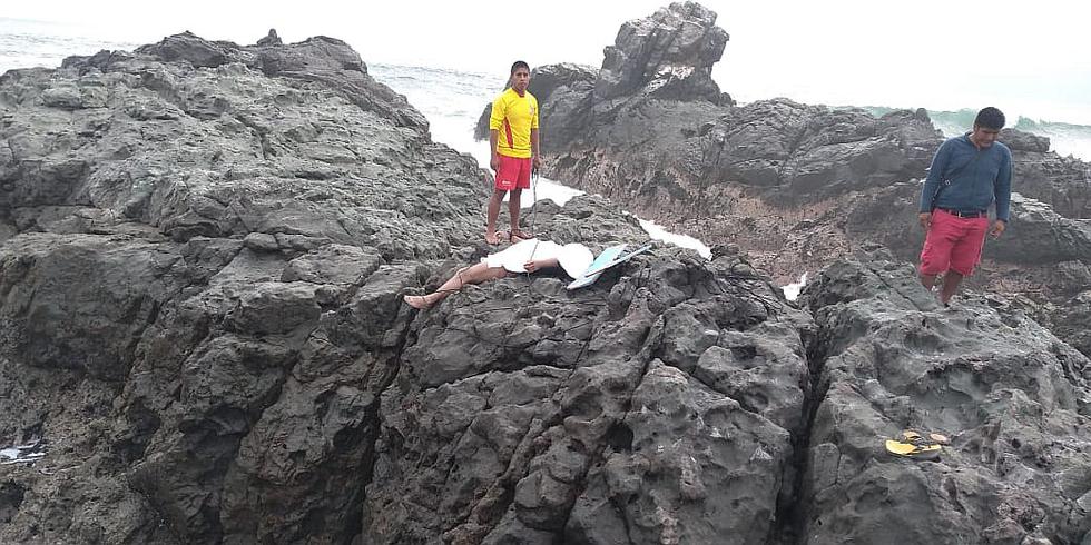 Taxista aficionado a la pesca muere tras caer de peñasco en playa Pozo Redondo