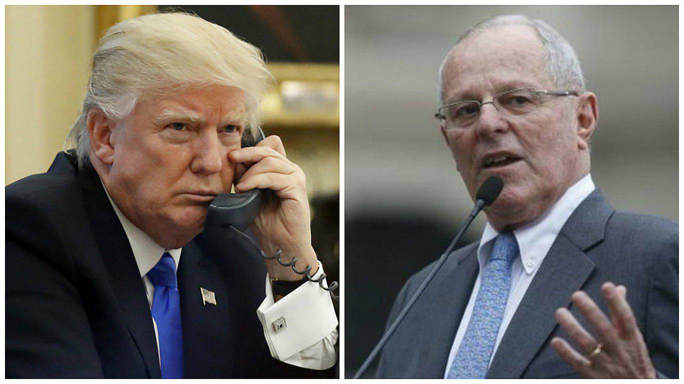 Donald Trump llamó a PPK para "hacer frente" a la crisis de Venezuela