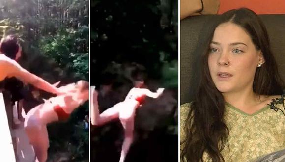 Dictan sentencia a joven que empujó a su amiga de un puente y que se hizo viral (VIDEO)