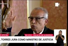 Aníbal Torres es ratificado como ministro de Justicia tras salida de Guido Bellido (VIDEO)