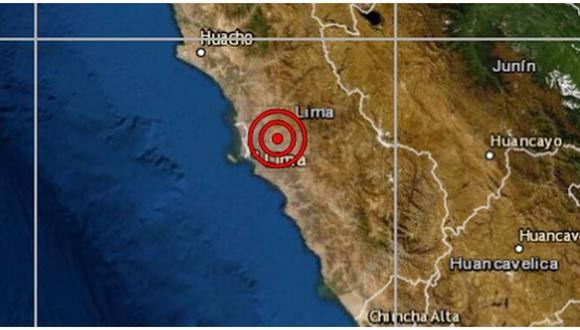Sismo de magnitud 3,9 se registró esta tarde en Lima. (Foto: IGP)