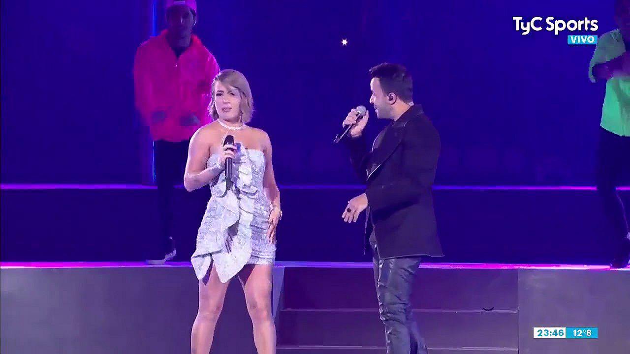 Lima 2019: Leslie Shaw y Luis Fonsi  interpretaron "Échame la culpa" en la inauguración (VIDEO)