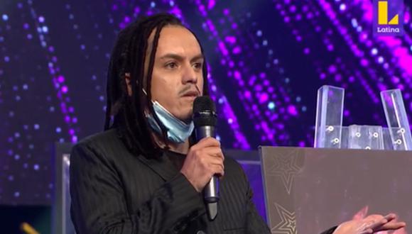 Paolo Ávalos, imitador de Jonathan Davis de Korn, abandonó la competencia por decisión del jurado. (Foto: Captura de video)