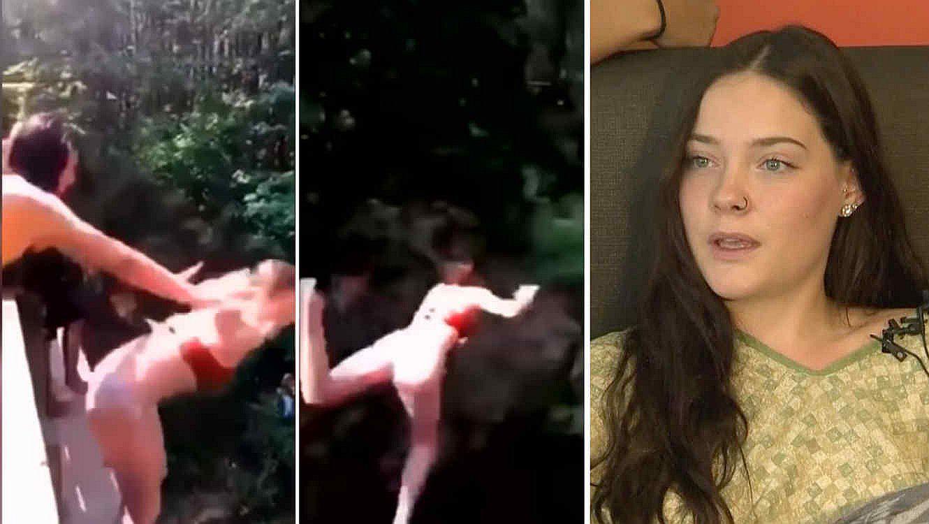 Dictan sentencia a joven que empujó a su amiga de un puente y que se hizo viral (VIDEO)