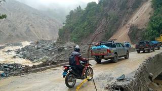 Reanudan tránsito en carretera Tambo-San Francisco afectada por desborde del río Piene, en Ayacucho