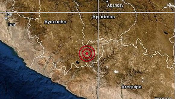 Sismo de magnitud 4.5 se registró en la región Ayacucho