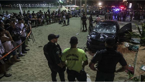 Brasil: más de una docena de heridos en atropello masivo en playa de Copacabana (FOTOS)