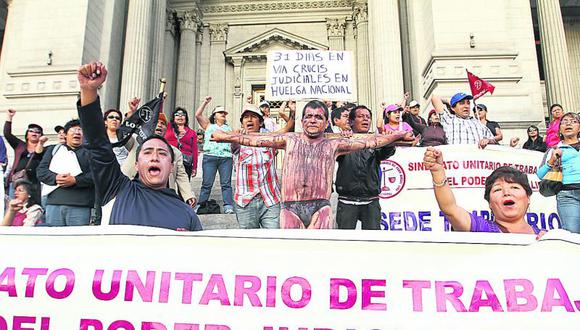 Huelga judicial frena 42 mil procesos diarios