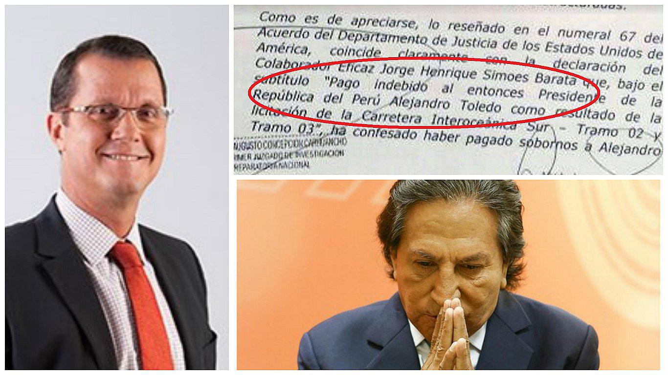 Alejandro Toledo: Jorge Barata fue quien reveló que expresidente cobró millones de Odebrecht